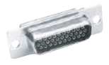 ITT Cannon Double Density D Connector, 2D